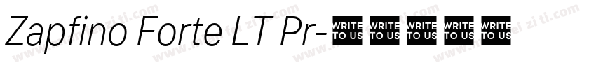 Zapfino Forte LT Pr字体转换